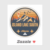 Island Lake South, Alberta Sticker (Vel)
