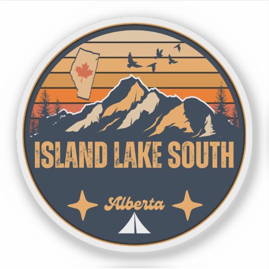 Island Lake South, Alberta Sticker (Voorkant)
