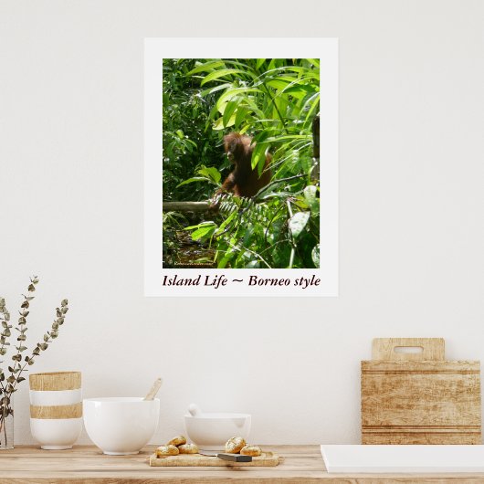 Island Life ~ Borneo style Poster (Keuken)