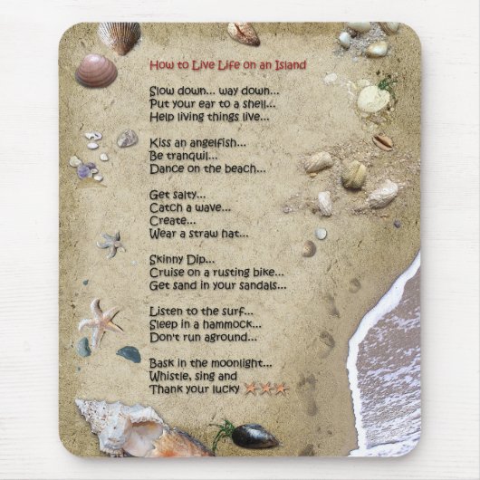 Island Life Muismat (Voorkant)