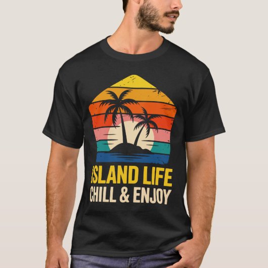 Island Life Pentagon T-shirt (Voorkant)