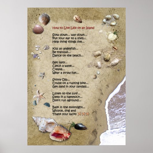 Island Life Poster (Voorkant)