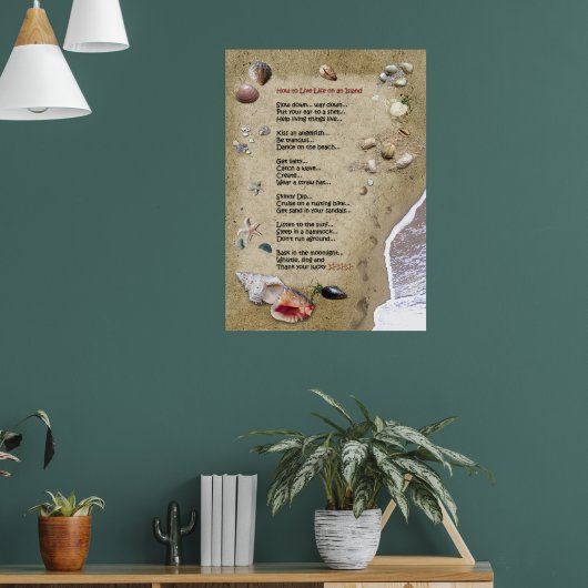 Island Life Poster (Woonkamer 1)