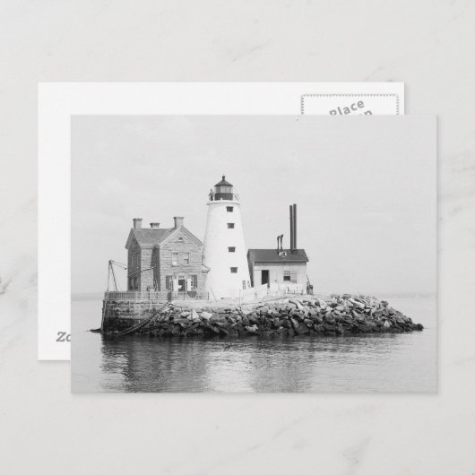 Island Lighthouse, 1896 Briefkaart (Voorkant / Achterkant)