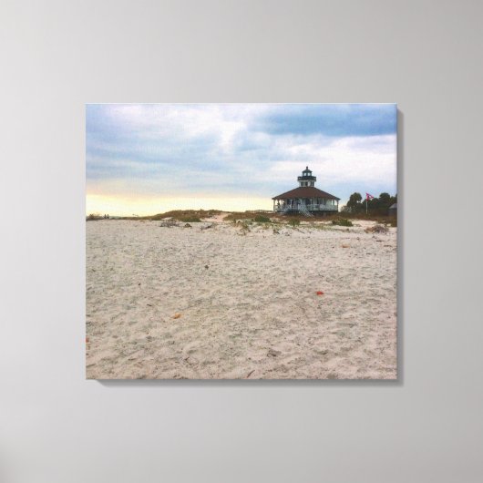 Island Lighthouse Canvas Afdruk (Voorkant)