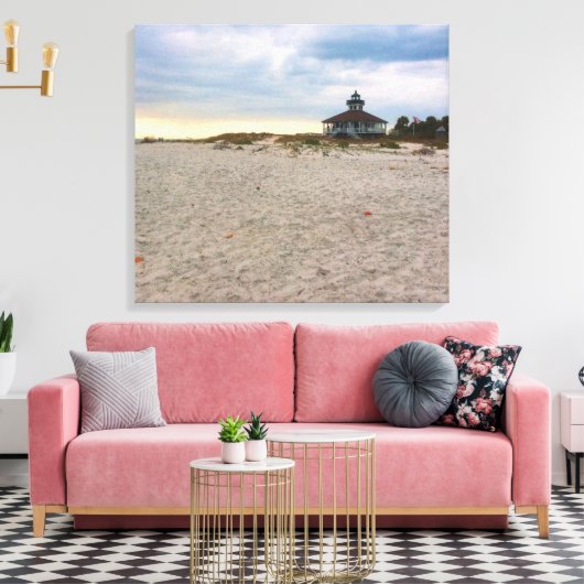 Island Lighthouse Canvas Afdruk (Insitu (Woonkamer))