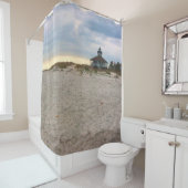 Island Lighthouse Douchegordijn (In situ)