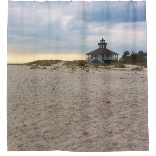 Island Lighthouse Douchegordijn (Voorkant)