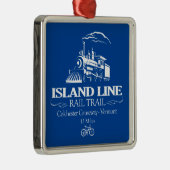 Island Line Rail Trail (RT) Metalen Ornament (Rechts)