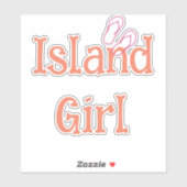 Island Meisje Auto Sticker (Vel)