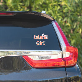 Island Meisje Auto Sticker