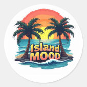 Island Mood Graffiti Sticker (Voorkant)