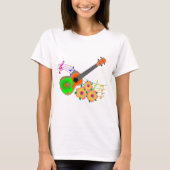 Island Music Tropical Ukulele T-shirt (Voorkant)