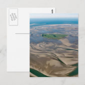 Island Neuwerk nabij Hamburg in het Duitse Wadden Briefkaart (Voorkant / Achterkant)