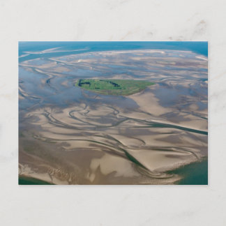 Island Neuwerk nabij Hamburg in het Duitse Wadden Briefkaart
