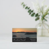 Island Ocean Sunset, Travel Visitekaartje (Staand voorkant)