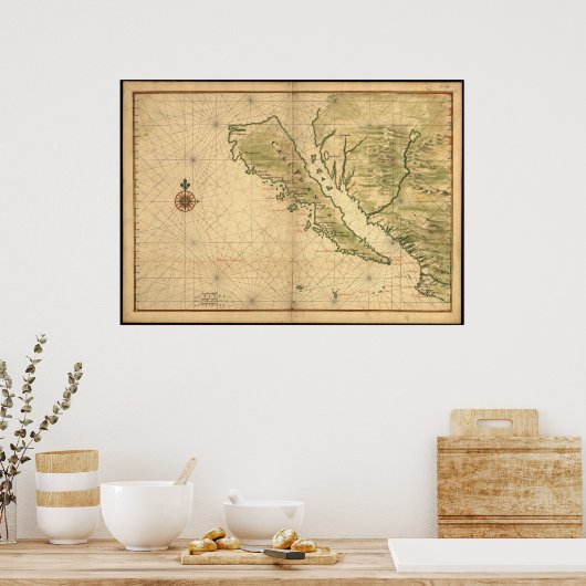 Island of California Poster (Keuken)