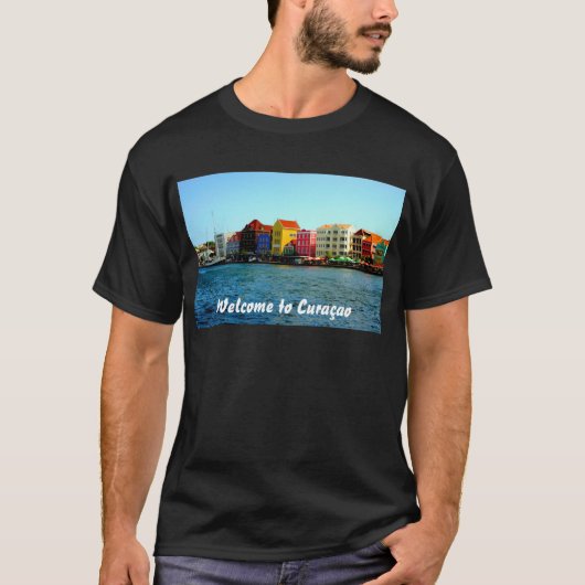 Island of Curacao Design by Admiro T-shirt (Voorkant)