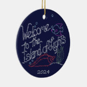 Island of Lights kerstversiering Keramisch Ornament (Rechts)