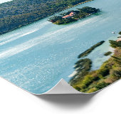 Island of Visovac monastery in Krka NP - Croatia Poster (Hoek)
