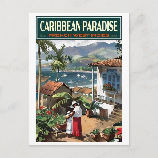 Island op de bloemen 2ZFT67-12 Briefkaart (Voorkant)