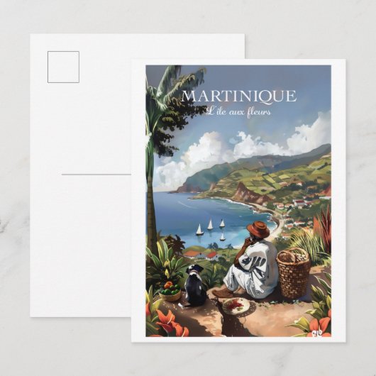 Island op de bloemen 2ZFT67-13 Briefkaart (Voorkant / Achterkant)