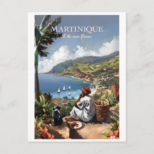 Island op de bloemen 2ZFT67-13 Briefkaart (Voorkant)