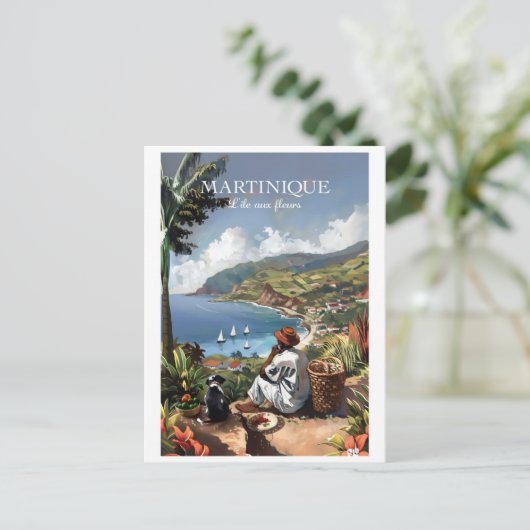 Island op de bloemen 2ZFT67-13 Briefkaart (Staand voorkant)