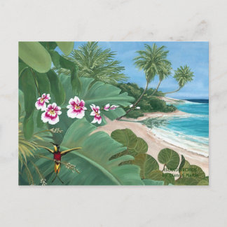 ISLAND ORCHIDS, Diana S Martin Briefkaart