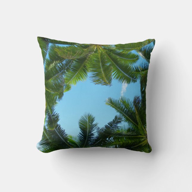 Island Palm Cushion Kussen (Voorkant)