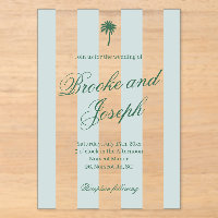 Island Palm Stripe Cabana Strand Retro blauwe trou
