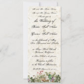 Island Palm Tree Orchidee Bloemen Huwelijksuitnodi Kaart (Achterkant)