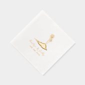 Island Palm Trees Wedding Folie Servetten (Rechts)