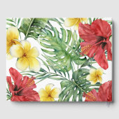 Island Paradise Birds Tropical Floral Wedding Gastenboek (Achterkant)