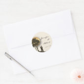 Island Paradise Envelope Seal Ronde Sticker (Envelop)
