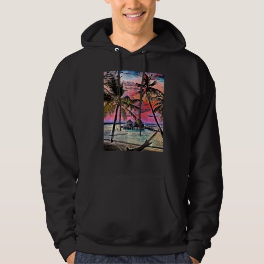Island Paradise Maldives 1 Hoodie (Voorkant)