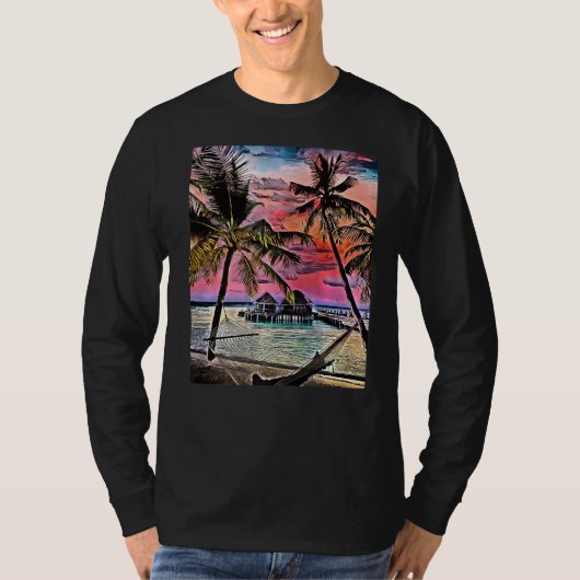 Island Paradise Maldives 1 T-shirt (Voorkant)