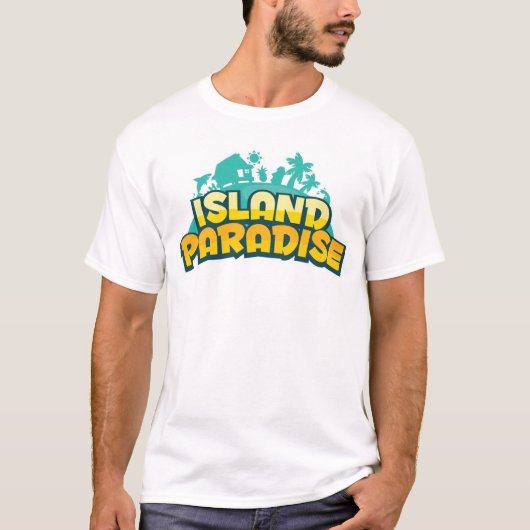 Island Paradise - Mannen T-Shirt (Voorkant)