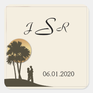 Island Paradise Monogram Sticker