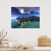 Island Paradise Poster (Keuken)