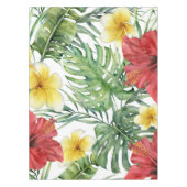 Island Paradise Tropical Floral Botanische bladere Tafelkleed (Voorkant)