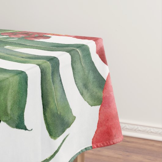 Island Paradise Tropical Floral Botanische bladere Tafelkleed (Voorbeeld)