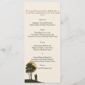 Island Paradise Wedding Menu (Voorkant)