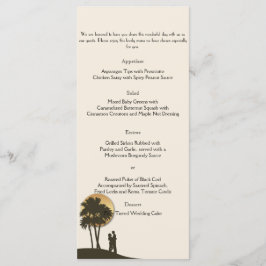 Island Paradise Wedding Menu