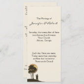 Island Paradise Wedding Programma Programmakaart (Voorkant / Achterkant)