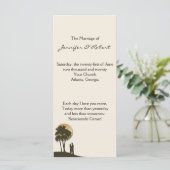 Island Paradise Wedding Programma Programmakaart (Staand voorkant)