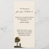 Island Paradise Wedding Programma Programmakaart (Voorkant)