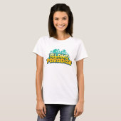 Island Paradise - Womens Yellow T-Shirt (Voorkant volledig)