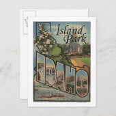 Island Park, Idaho - Large Letter Scenes Briefkaart (Voorkant / Achterkant)