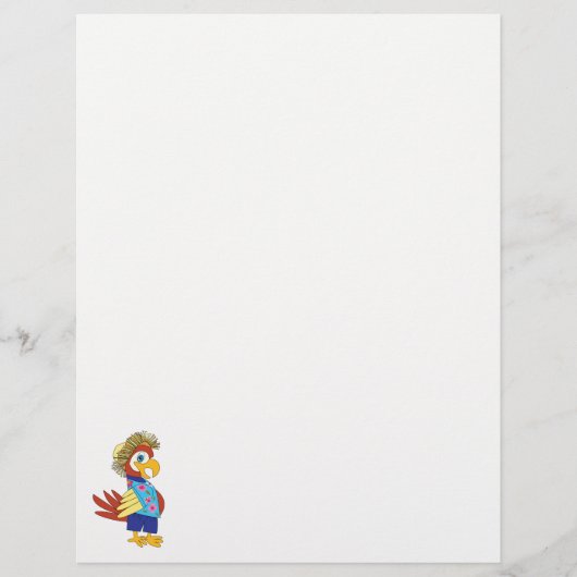 "Island Parrot" Persoonlijke Letterhead Briefhoofd (Voorkant)